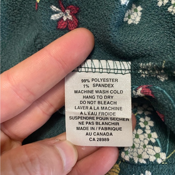 Green floral kimono top (OS) - Picture 3 of 3